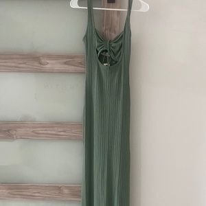 Green Tube Top Maxi Dress